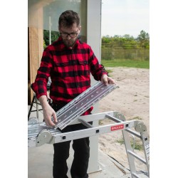 Podest stalowy do drabiny 4x3 platforma robocza