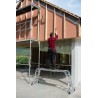 Podest stalowy do drabiny 4x3 platforma robocza
