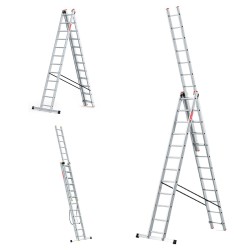 Drabina aluminiowa 3x12 PROFESJONALNA 150 kg produkt POLSKI