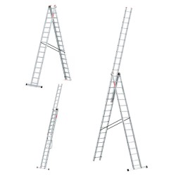 Drabina aluminiowa 3x16 PROFESJONALNA 150 kg produkt POLSKI