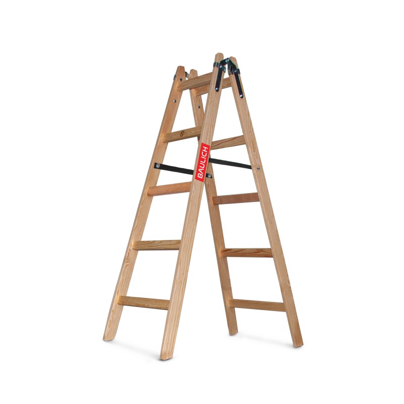 Drabina drewniana STANDARD 153cm 2x5 Drabina drewniana STANDARD 153cm 2x5