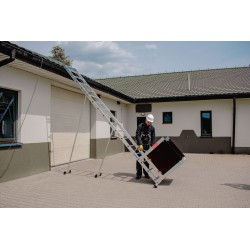 Winda dekarska aluminiowa wciągarka elektryczny wyciąg wózek transportowy produkt POLSKI