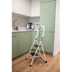 Drabinka kitchen steps, schodki składane 2 stopnie, antypoślizgowe stopnie