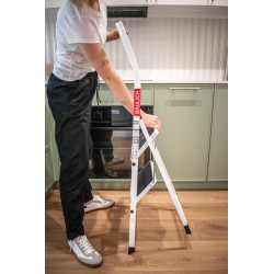 Drabinka kitchen steps, schodki składane 2 stopnie, antypoślizgowe stopnie