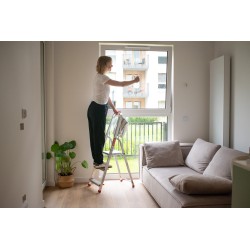 Drabina domowa aluminiowa jednostronna 3 stopniowa 125 kg produkt POLSKI