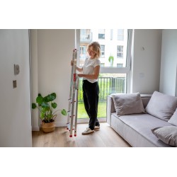 Drabina domowa aluminiowa jednostronna 4 stopniowa 125 kg produkt POLSKI