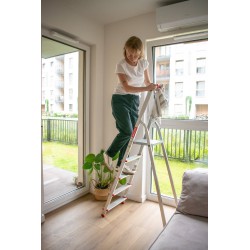 Drabina domowa aluminiowa jednostronna 5 stopniowa 125 kg produkt POLSKI