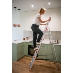 Drabina domowa aluminiowa jednostronna 7 stopniowa 125 kg produkt POLSKI