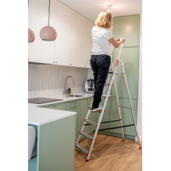 Drabina domowa aluminiowa jednostronna 7 stopniowa 125 kg produkt POLSKI