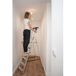 Drabina aluminiowa domowa z półką 6 stopniowa BAULICH produkt POLSKI