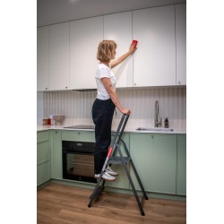 Drabina stalowa domowa 3 stopnie do 125 kg produkt POLSKI