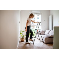 Drabina stalowa domowa 3 stopnie do 125 kg produkt POLSKI