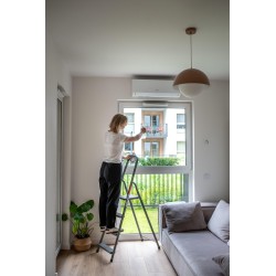 Drabina stalowa domowa 4 stopnie do 125 kg produkt POLSKI