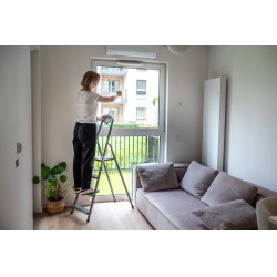 Drabina stalowa domowa 4 stopnie do 125 kg produkt POLSKI