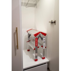 Drabina domowa aluminiowa dwustronna 2 stopniowa 125 kg produkt POLSKI