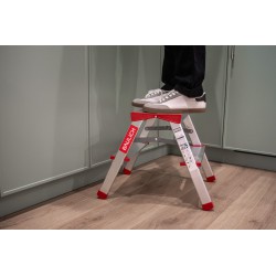 Drabina domowa aluminiowa dwustronna 2 stopniowa 125 kg produkt POLSKI