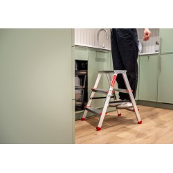 Drabina domowa aluminiowa dwustronna 3 stopniowa 125 kg produkt POLSKI