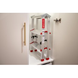 Drabina domowa aluminiowa dwustronna 3 stopniowa 125 kg produkt POLSKI