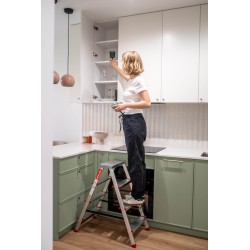 Drabina domowa aluminiowa dwustronna 4 stopniowa 125 kg produkt POLSKI