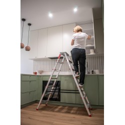 Drabina domowa aluminiowa dwustronna 7 stopniowa 125 kg produkt POLSKI