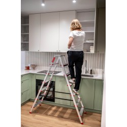 Drabina domowa aluminiowa dwustronna 7 stopniowa 125 kg produkt POLSKI