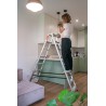Drabina domowa aluminiowa dwustronna 8 stopniowa 125 kg produkt POLSKI