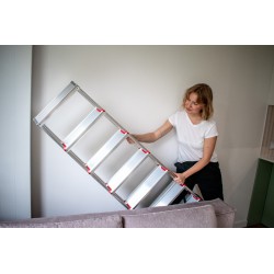 Drabina domowa aluminiowa dwustronna 8 stopniowa 125 kg produkt POLSKI