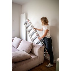 Drabina domowa aluminiowa dwustronna 8 stopniowa 125 kg produkt POLSKI