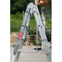 Drabina przegubowa składana wielofunkcyjna z aluminium 4x3 z podestem