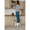 Taboret stalowy 2 stopnie 150 kg HOME