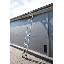Drabina teleskopowa aluminiowa 9 stopni z HAKAMI HOME