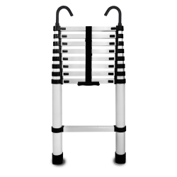 Drabina teleskopowa aluminiowa 9 stopni z HAKAMI HOME