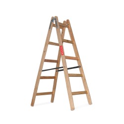 Drabina drewniana 2x5 150 kg wysokość 153 cm | Baulich