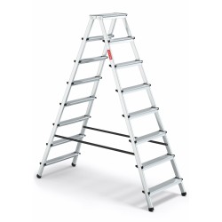 Drabina aluminiowa dwustronna 2x8 120 kg | Baulich