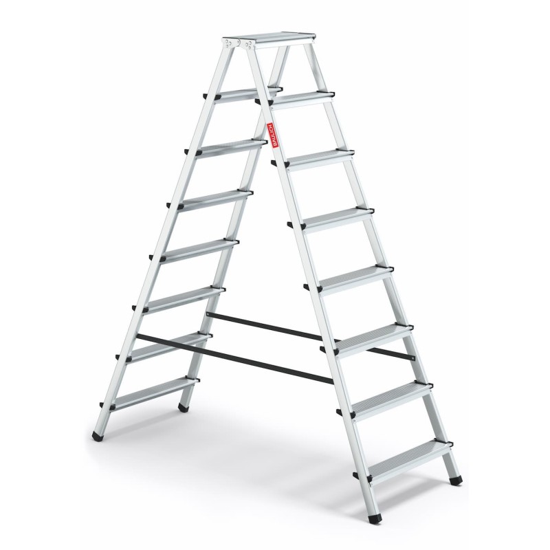 Drabina aluminiowa dwustronna 2x8 120 kg | Baulich