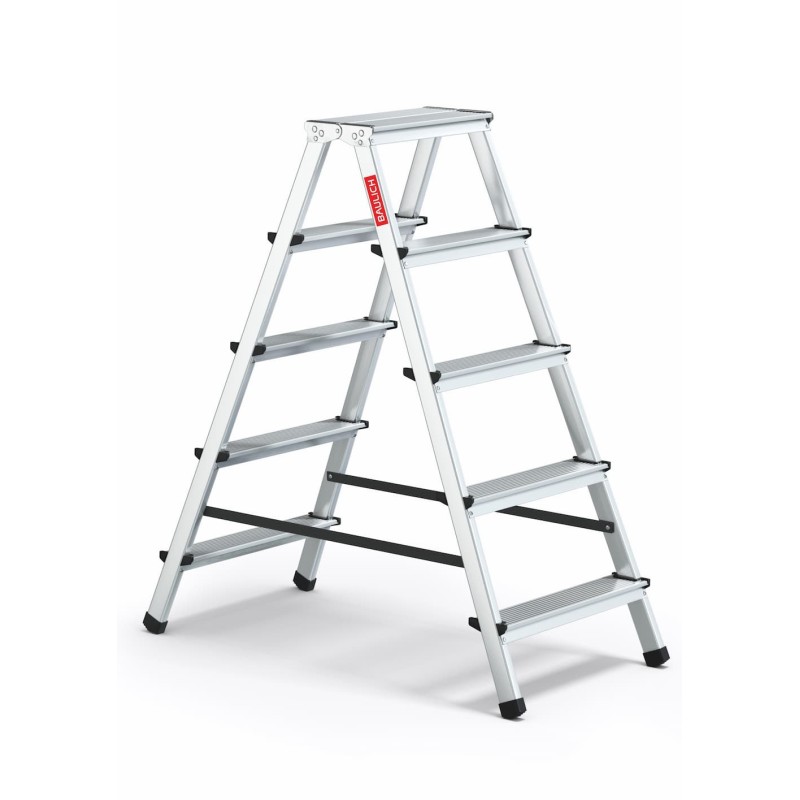 Drabina aluminiowa dwustronna 2x5 120 kg | Baulich