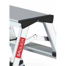 Drabinka aluminiowa dwustronna 2 stopnie 120 kg | Baulich