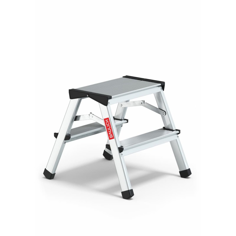 Drabinka aluminiowa dwustronna 2 stopnie 120 kg | Baulich
