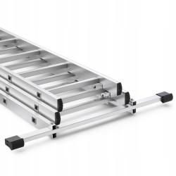 Drabina aluminiowa wielofunkcyjna 3x6 150 kg | Baulich