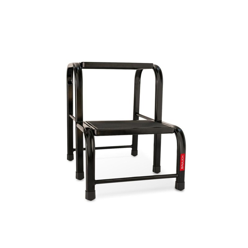 Taboret stalowy 2-stopniowy 150 kg czarny | Baulich