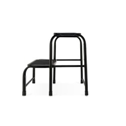 Taboret stalowy 2-stopniowy 150 kg czarny | Baulich