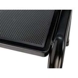 Taboret stalowy 2-stopniowy 150 kg czarny | Baulich