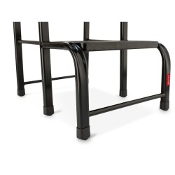 Taboret stalowy 2-stopniowy 150 kg czarny | Baulich