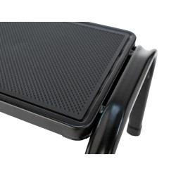 Taboret stalowy 1-stopniowy 150 kg czarny | Baulich