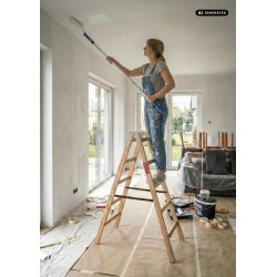 Drabina drewniana 2x5 150 kg wysokość 153 cm | Baulich