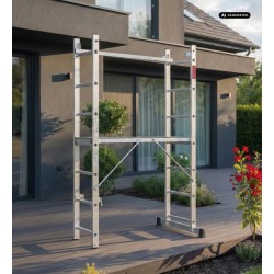 Mini rusztowanie aluminiowe 2x7 z podestem | Baulich