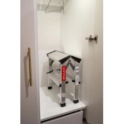 Drabinka aluminiowa dwustronna 2 stopnie 120 kg | Baulich