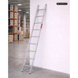 Drabina aluminiowa przystawna profesjonalna 1x9 150 kg | Baulich