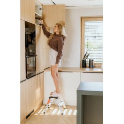 Drabinka aluminiowa dwustronna 2 stopnie 120 kg | Baulich
