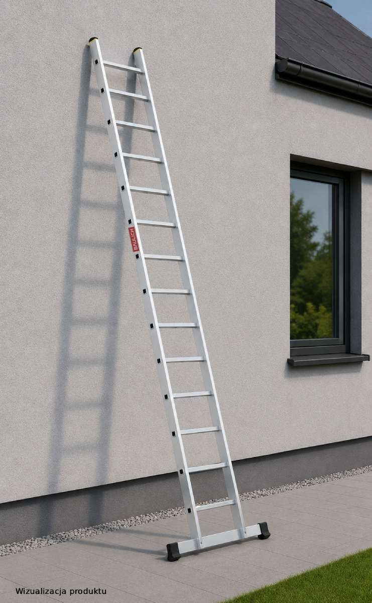 Aluminiowa drabina przystawna Baulich 1x14 do regularnej pracy